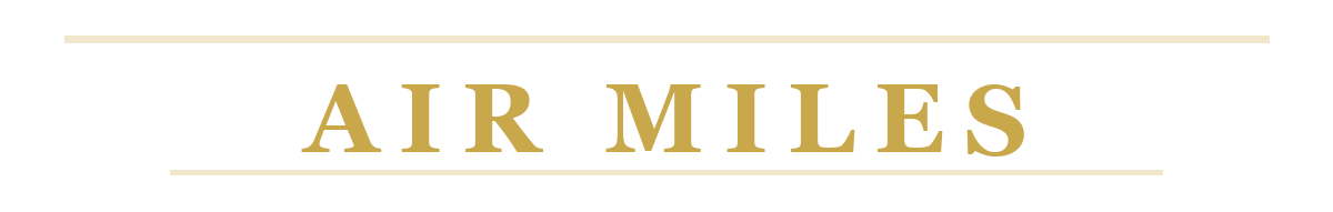 Traveling with Air Miles